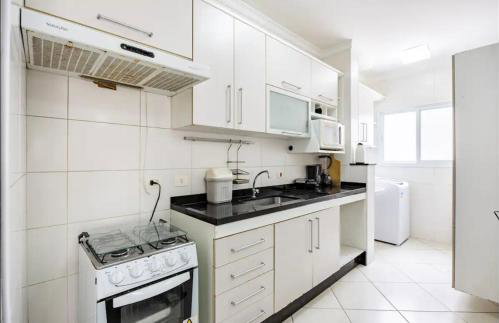 Canto nobre da Praia Grande - Apartamento completo e confortável - Foto 4