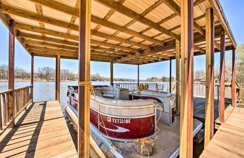 Lakefront Fort Towson Home Private Dock and 3 Decks - Foto 37