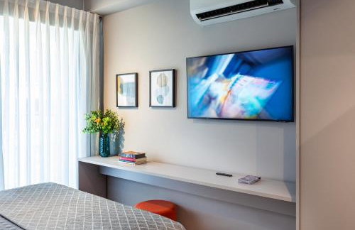 Studio Moderno com Piscina e Academia completa na Cobertura excelente espaço de Coworking Próximo ao Aeroporto de Congonhas e SP Expo - Foto 11