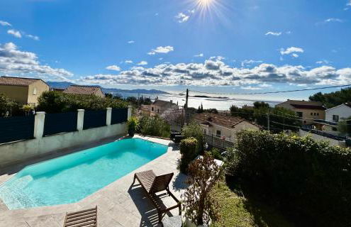 maison entièrement climatisée vue d'exception mer et rade de Marseille avec piscine 8 personnes - Foto 62