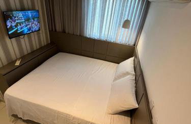 Flat Beach Class Excelsior - Apto Completo para 4 pessoas vista rio e mar - Foto 46