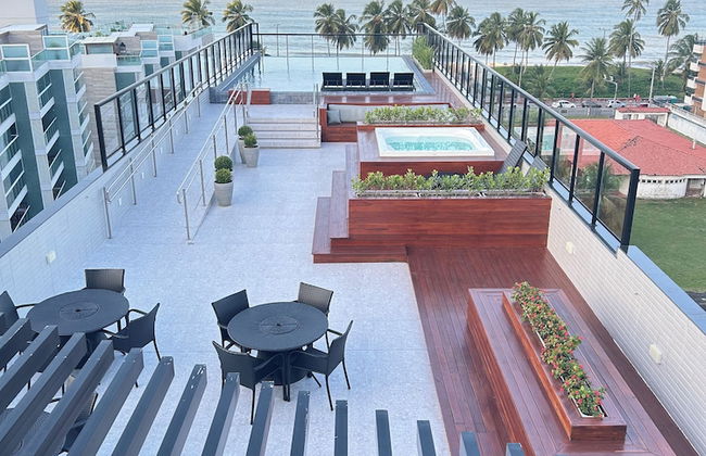 Melhores Flats - Fabuloso a 50m do mar - Foto 19