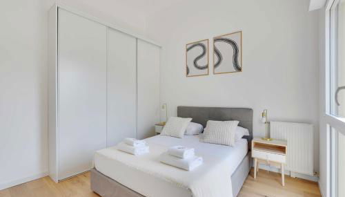 Modern Apartment - 1BD-4P - PMR - Nogent-sur-Marne - Foto 4, towels, wardrobe, heating