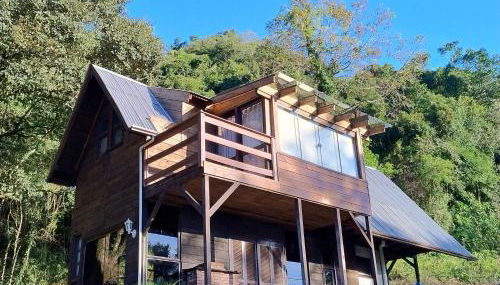 Cabana com banheira na colina - Foto 1