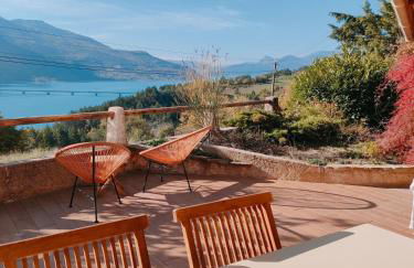 La Maison du Plongeoir 14 pers grande terrasse vue lac de Serre Ponçon - Foto 45
