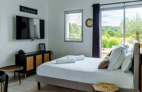 La Villa Perchée, Appartements Élégants, sauna Privé, sport, terrasses et Vue Panoramique, Parking protégé, proche PARIS - Foto 47