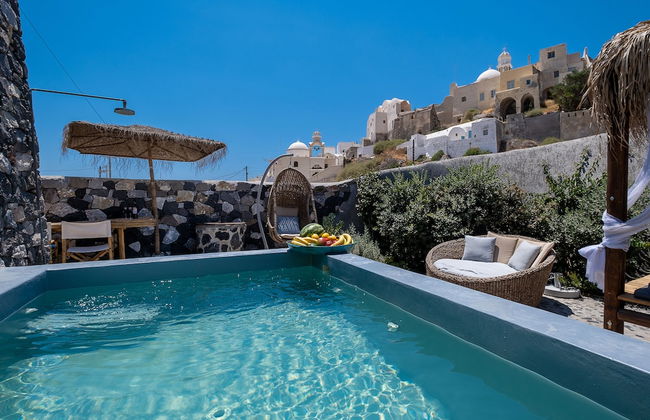 Rock Villas - Emporio | Pool, Jacuzzi, Castle View - Foto 75