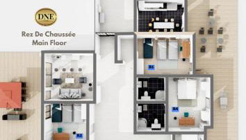 D&E - PARIS-DISNEY - HOLIDAYS APARTMENT - APPARTEMENT DE VACANCES - 5 CHAMBRES- 5 SDB - 5 BEDROOMS - 5 BATHROOMS - Netflix - Foto 2