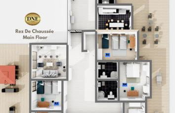 D&E - PARIS-DISNEY - HOLIDAYS APARTMENT - APPARTEMENT DE VACANCES - 5 CHAMBRES- 5 SDB - 5 BEDROOMS - 5 BATHROOMS - Netflix - Foto 2