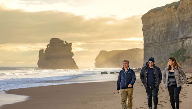 Promenade sur la plage des Douze Apôtres