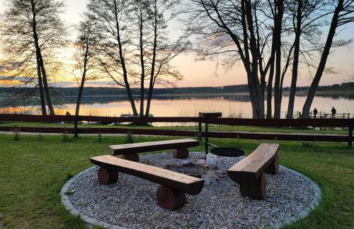Siedlisko nr 4E i 4F nad jeziorem Skarlińskim, jezioro, mazury, domki letniskowe, bania - Foto 4