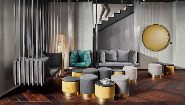 Sala de estar do lobby