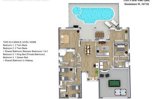 4 Bathrooms 3 Bathrooms Cresent Lakes 5305 Cv - Foto 2