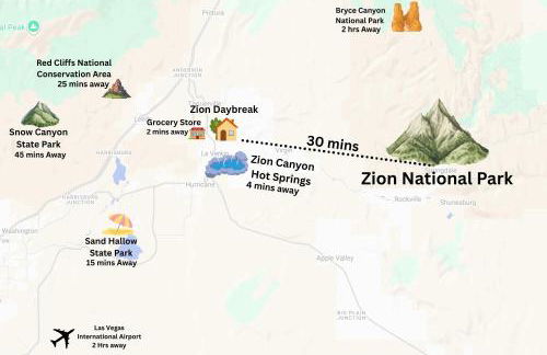 Near Zion 3BR Sleeps 8 Covered Patio Dining - Foto 5