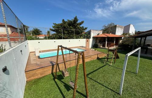 Casa com piscina, ar condicionado, campo de futebol e área gourmet a um quarteirão da lagoa de Praia Seca - Foto 16