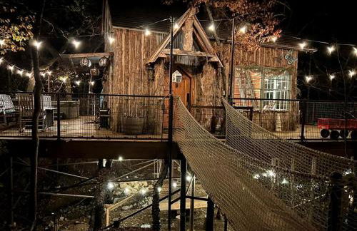 Hobbit Treehouse with Waterfall on the Brazos River for Glamping in Texas - Foto 20
