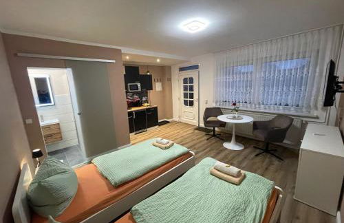 Top-moderne Ferienwohnung und Apartments auf früherem wunderschönen Bauernhof im Elbe-Elster-Kreis in Brandenburg bei Herzberg-Elster, Schönewalde, Holzdorf - Foto 28