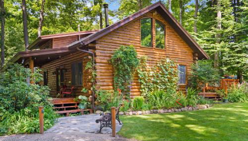 Beautiful Log Cabin Wooded Lake Access Interlochen Arts Academy - Foto 5