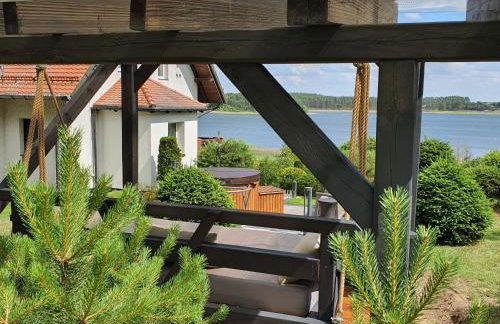 Dom na wzgórzu z widokiem na jezioro z balią i sauną - Foto 17