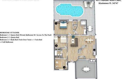 3 Bedrooms 2 Bathrooms Calabria 9013 Mc - Foto 2