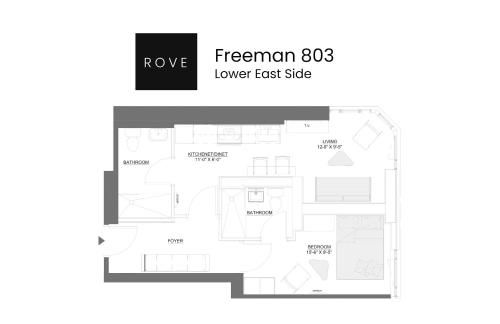Freeman 803 by Rove Travel - 1BR Condo with Shared Amenities - Foto 30