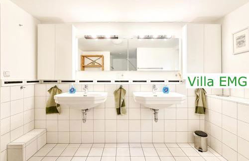 Villa EMG Ferienhaus in Alleinlage mit Privatsee Jacuzzi und Sauna für bis zu 22 Personen bei Osnabrück - Foto 39