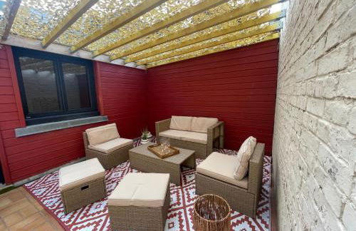 Duplex en rez-de-chaussée avec cour intérieure privée, proche de la mer, WIFI - Foto 14