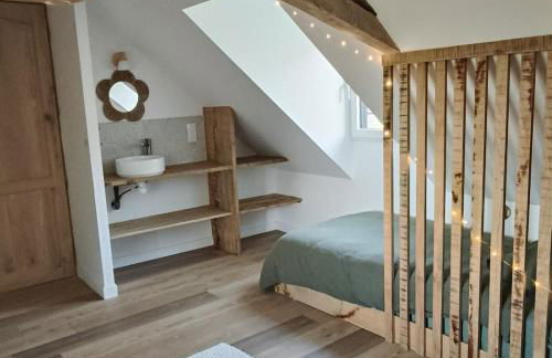 Gîte de rural de 15 personnes, bain nordique, rivière et nature - Foto 16