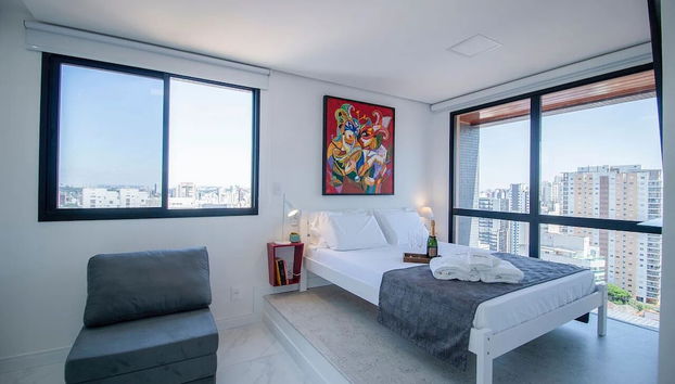 Duplex em Pinheiros com piscina e AC - Foto 2, Habitación