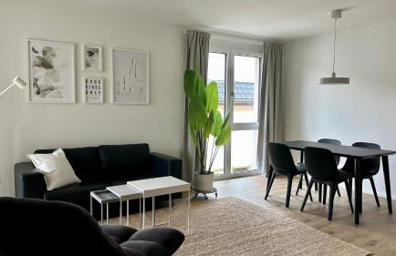 3-Zi-Neubauapartment möbliert - Foto 3