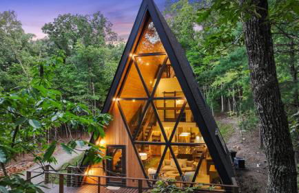 Secluded Luxe A Frame Lodge~ Hot Tub~ Fire Pit - Foto 8