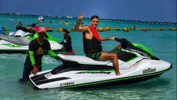 Driving a jet ski