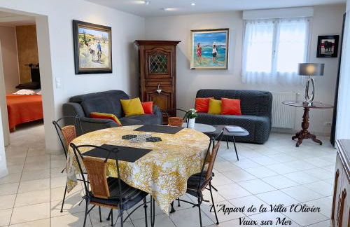 Côté plage - APPARTEMENT VILLA L'OLIVIER Vaux sur mer-Royan - Foto 2