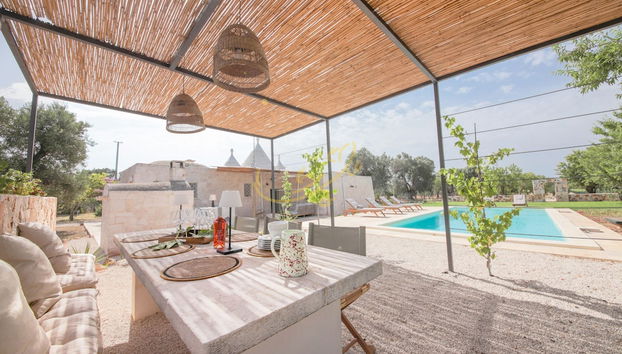 TD Trullo Titiro w Wine Cellar Vineyard Pool - Foto 4, Habitación