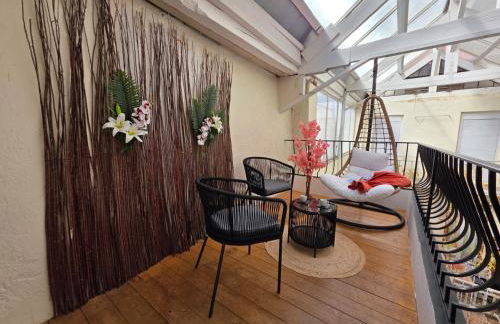 Loft Art Déco Terrasse Verrière Clim Lit king size - Foto 39