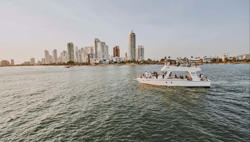 Vue panoramique sur Carthagène des Indes et de sa baie