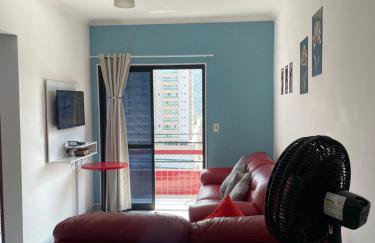 Ap Canto do Forte com Wi-Fi, TV e varanda - Foto 8
