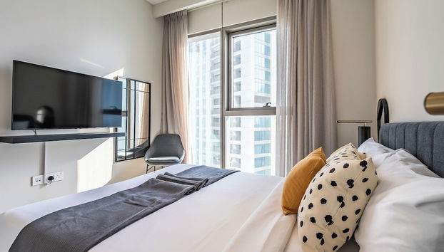 Luxe Condo with Stunning Skyline Views - Foto 3, Habitación