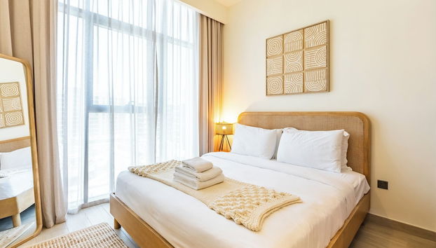 Condo With Burj Khalifa View In City - Foto 2, Habitación