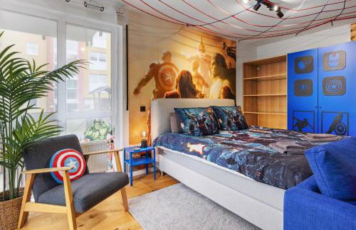EDLER WOHNRAUM Disney Marvel Studio mit Balkon, Boxspringbett, Kaffeevollautomat, Lift & Parkplatz - Foto 12