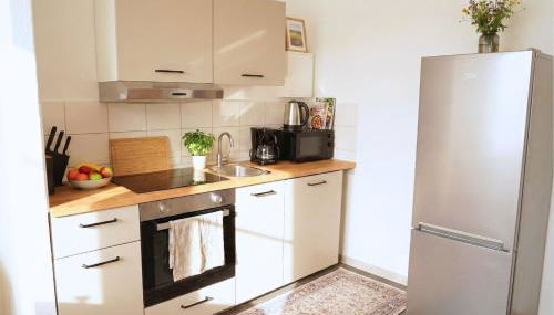 Havn Apartments in Halle - 2BR, WIFI, Smart TV, Balkony, free parking - Foto 4, stove, dishwasher, toaster