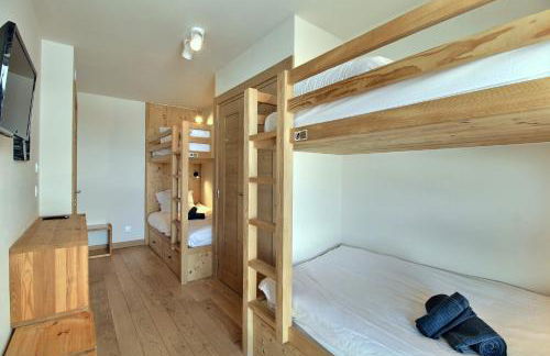 ARC 1600, LE RIDGE, Appartement 10 personnes Duplex Vue Montagne - ski aux pieds - Sauna, Hammam, Piscine, Salle de salle de sport-fitness - Foto 32