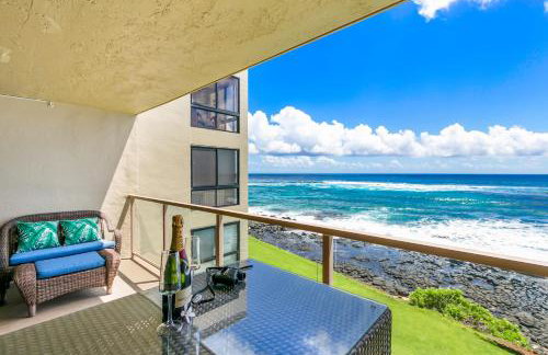 Kuhio Shores 319: Oceanfront in Poipu with A/C! - Foto 10