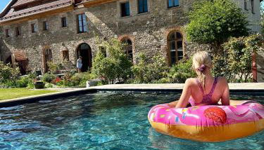 Historischer Kornspeicher mit Pool am Selketal, Natururlaub im Harz - Photo 3