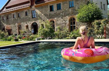 Historischer Kornspeicher mit Pool am Selketal, Natururlaub im Harz - Photo 3