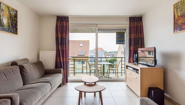 Apartment by the Sea in Belgium With Balcony - Foto 5, Zona de estar