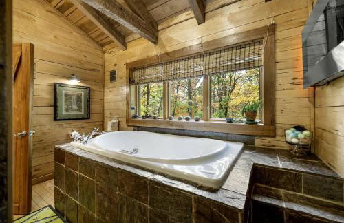 Impressive Log Cabin with Fireplace, Fire Pit and Hot-tub in Unionville, Indiana - Foto 9