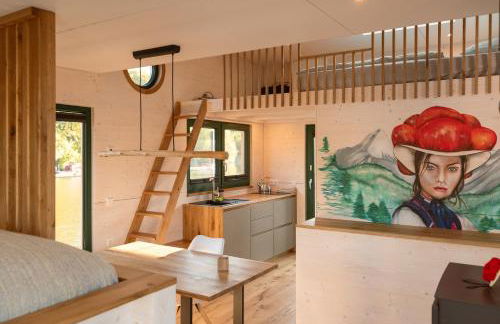 Tiny Hausboot Schwarzwald Maidle mit Dachterrasse und Kamin - Foto 15