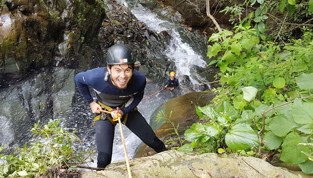 Descente en rappel au canyon Secreto