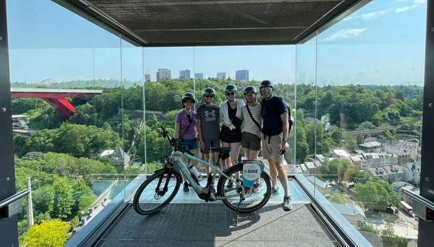 Un ascensore panoramico a Pfaffenthal